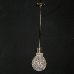 Lámpara de araña de alambre de aluminio con iluminación estilo country americano