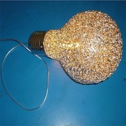 Lámpara de araña de alambre de aluminio con iluminación estilo country americano