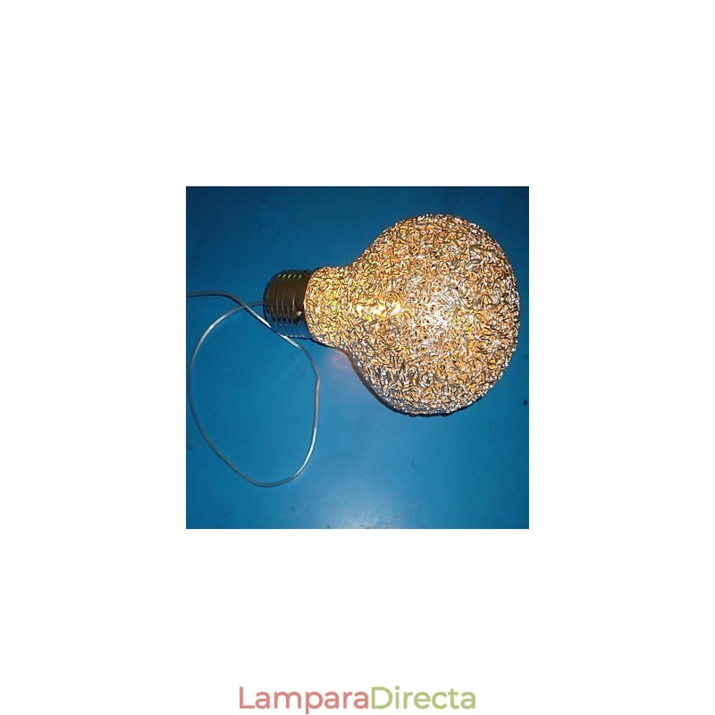 Lámpara de araña de alambre de aluminio con iluminación estilo country americano