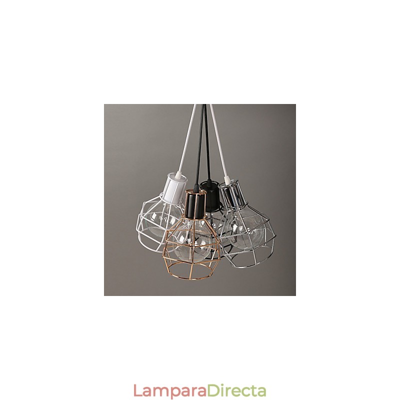 Lámpara colgante moderna de malla metálica, lámpara colgante sencilla, lámpara colgante para cafetería
