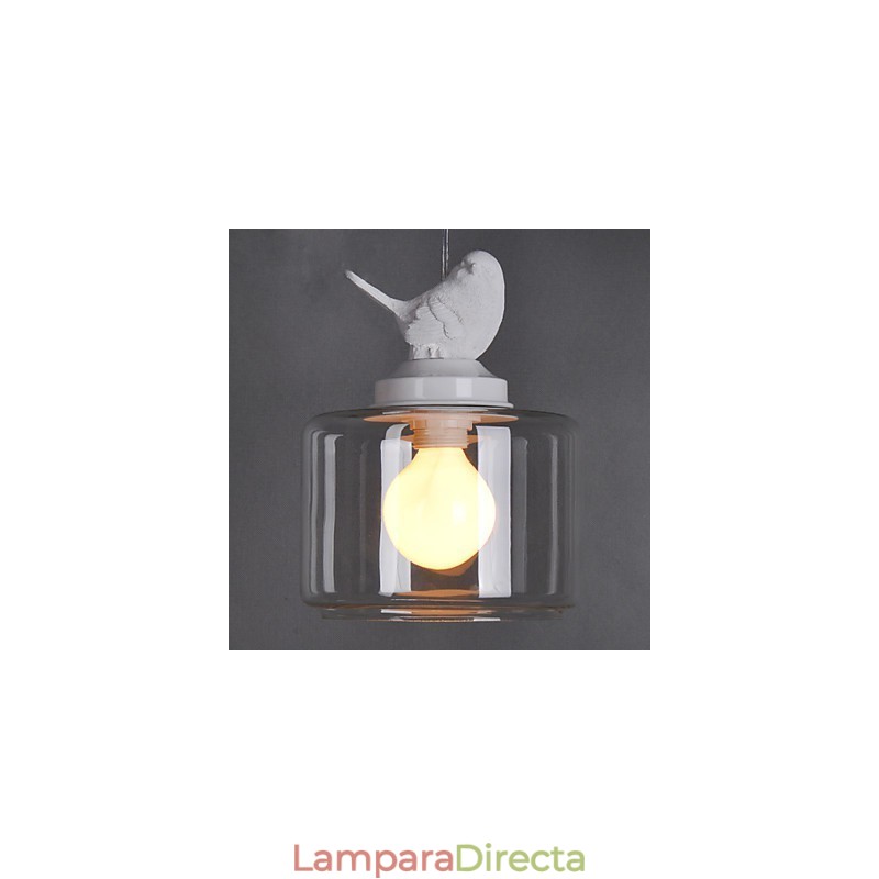 Lámpara colgante de vidrio moderna Lámparas colgantes simples Lámpara colgante de cafetería