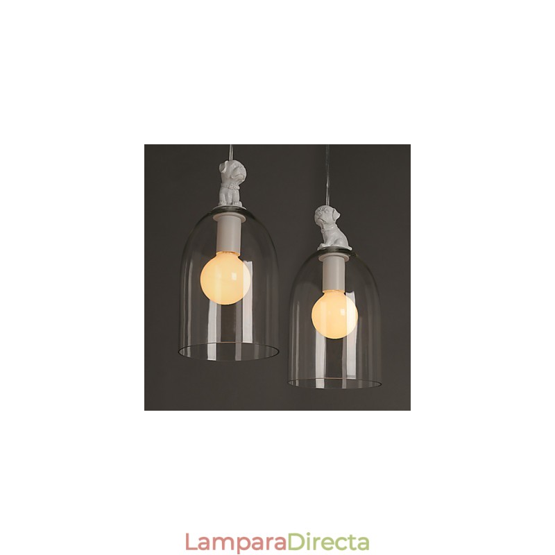 Lámpara colgante de vidrio moderna Lámparas colgantes simples Lámpara colgante de cafetería