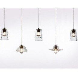 Lámpara colgante de cristal contemporánea moderna