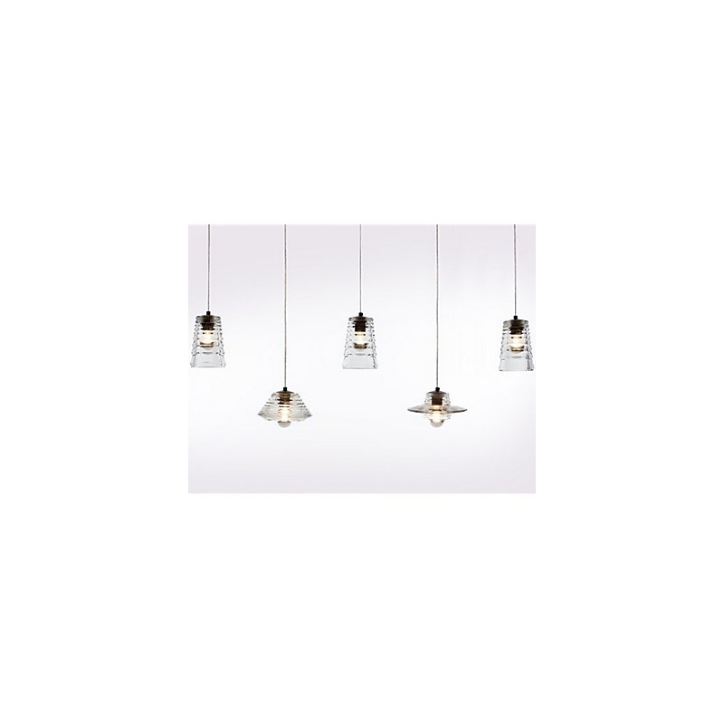 Lámpara colgante de cristal contemporánea moderna