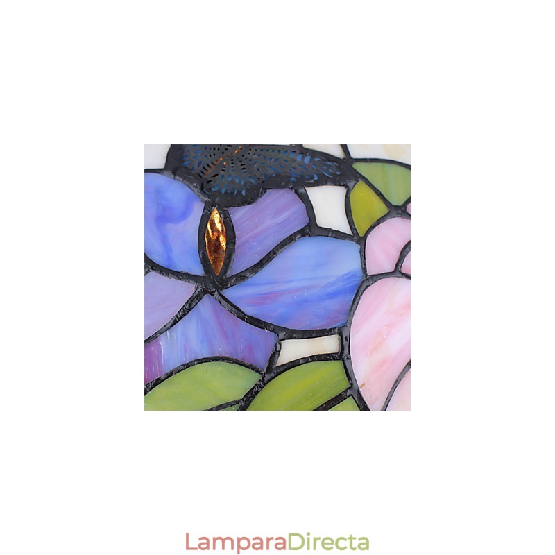 Lámpara de araña de vitrales de artes creativas rurales que restaura formas antiguas