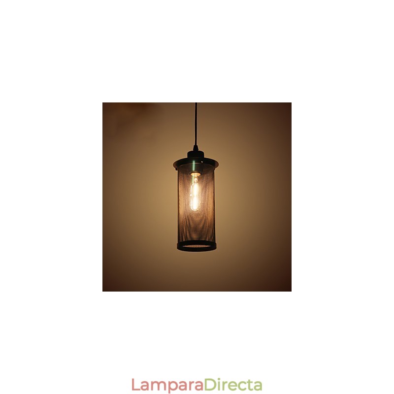 Lámpara colgante de malla metálica creativa, lámpara colgante sencilla, lámpara colgante de cafetería