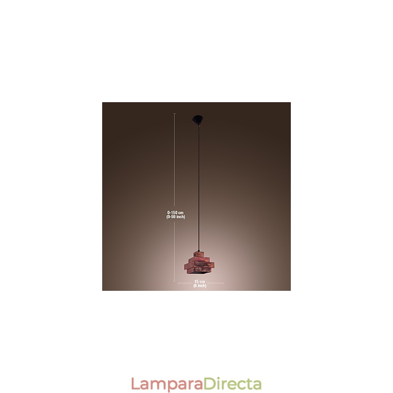 Lámpara colgante con pintura tradicional clásica en estilo mini