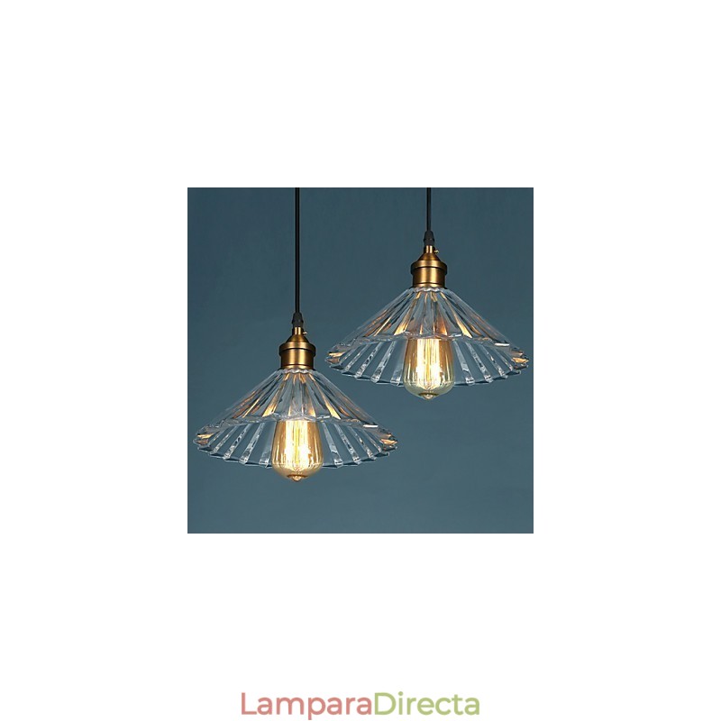 Lámpara colgante de vidrio moderna Lámparas colgantes simples Lámpara colgante de cafetería
