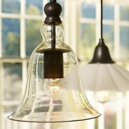 Lámpara colgante mini de estilo cuenco vintage clásico tradicional