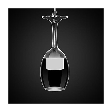 Lámpara colgante moderna contemporánea de metal cromado Lámpara colgante moderna contemporánea de metal cromado