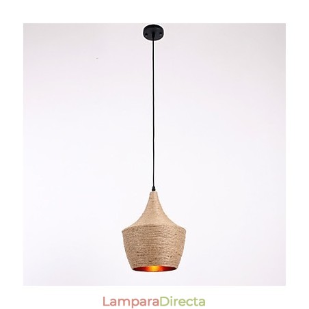 Lámpara colgante de cuerda estilo mini campestre Lámpara colgante de cuerda estilo mini campestre