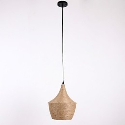 Lámpara colgante de cuerda estilo mini campestre