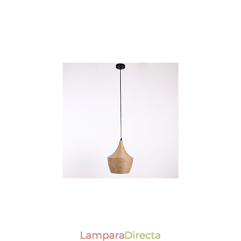 Lámpara colgante de cuerda estilo mini campestre