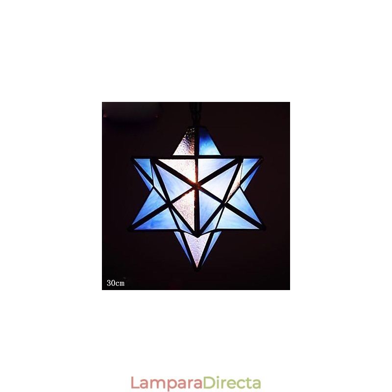 Lámpara colgante moderna con diseño de estrellas, individualidad artística, creativa, para porche, de 30 cm
