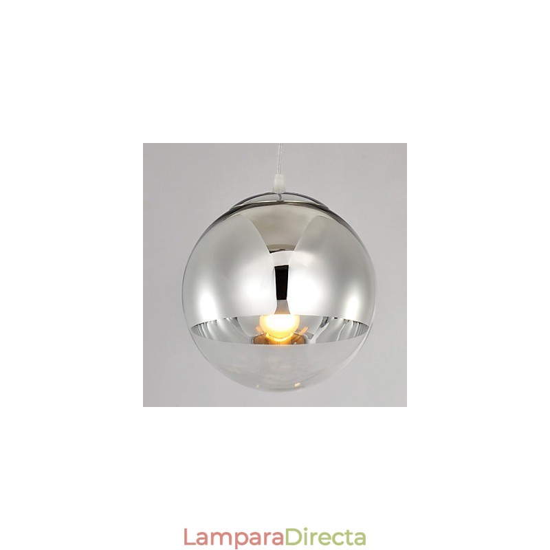 Lámpara colgante con 1 luz en forma de bola
