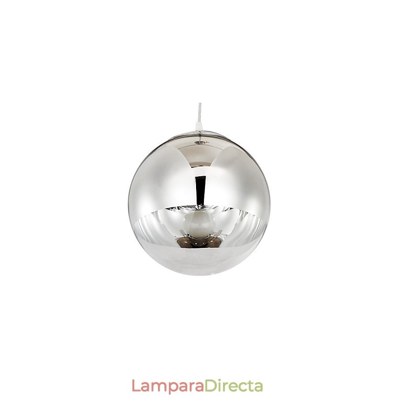 Lámpara colgante con 1 luz en forma de bola