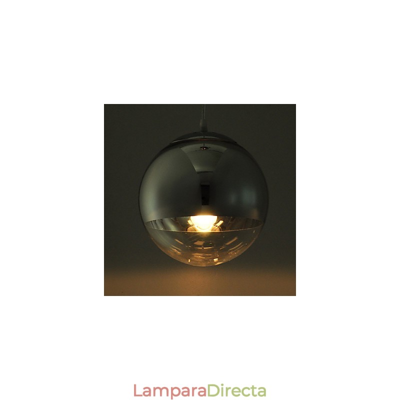 Lámpara colgante con 1 luz en forma de bola