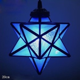 Lámpara colgante moderna con estrellas y diseño creativo de individualidad artística