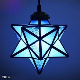 Lámpara colgante moderna con estrellas y diseño creativo de individualidad artística