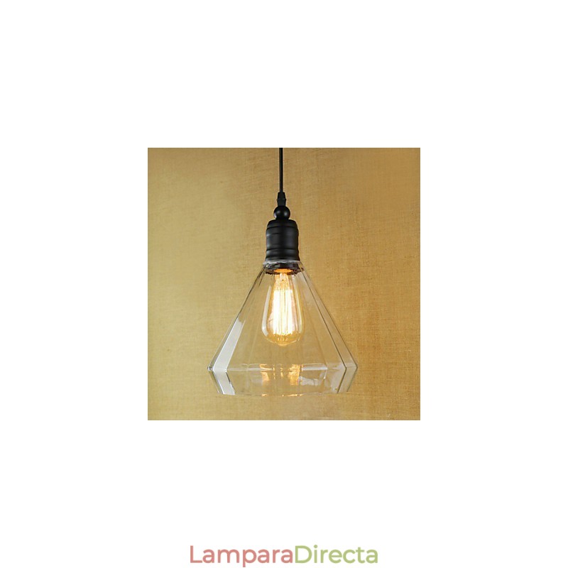 Lámparas colgantes tradicionales clásicas vintage retro campestres garaje metal
