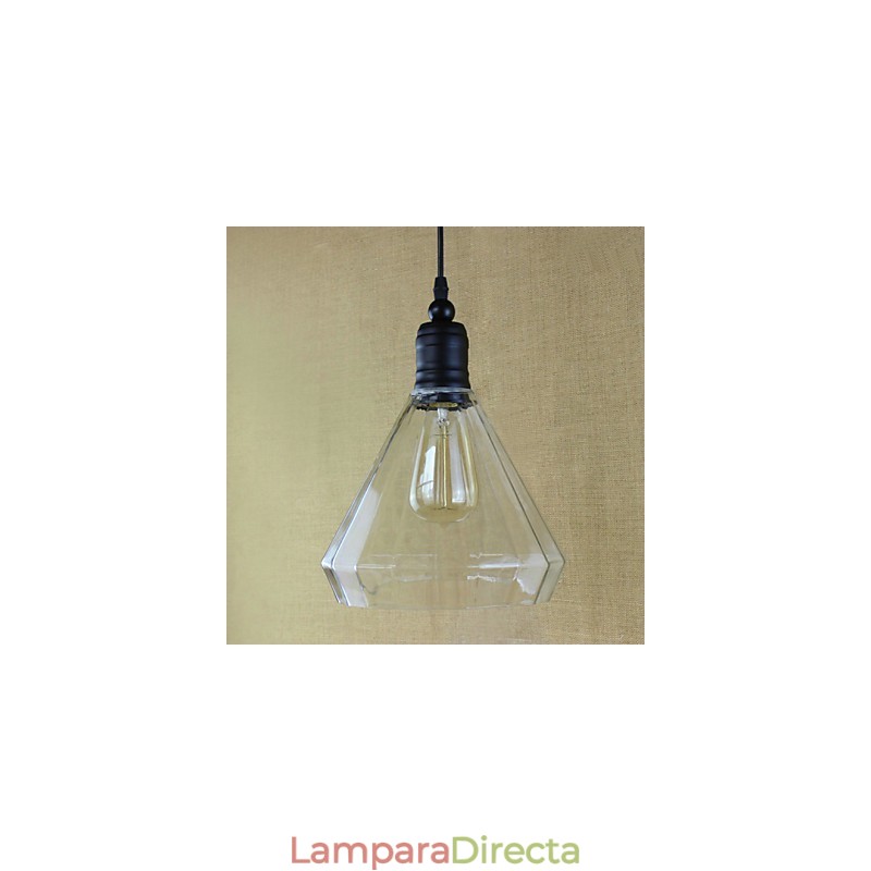 Lámparas colgantes tradicionales clásicas vintage retro campestres garaje metal