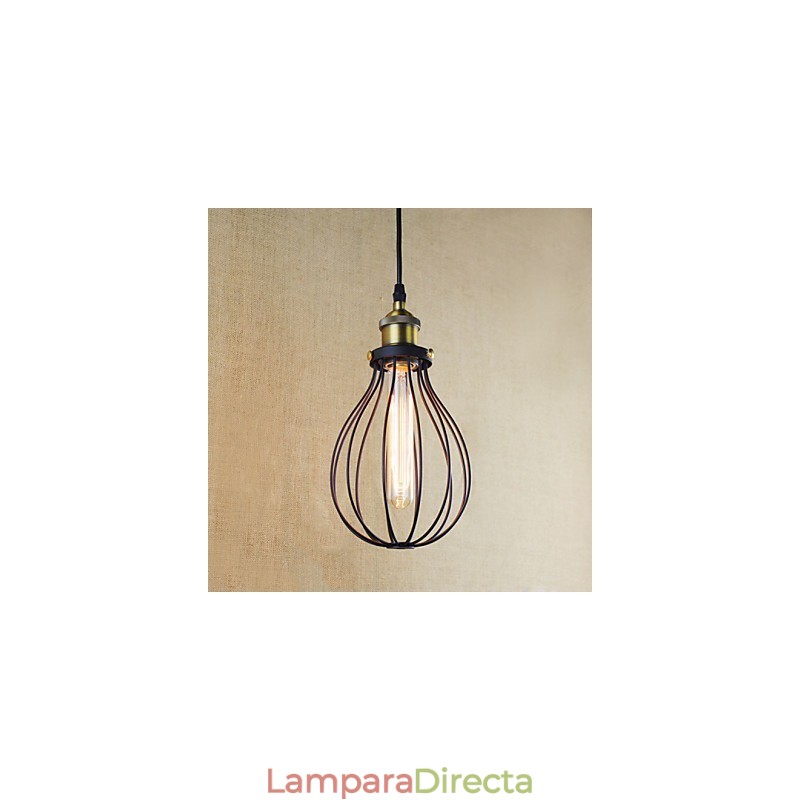 Lámparas colgantes rústicas estilo cabaña vintage retro de metal