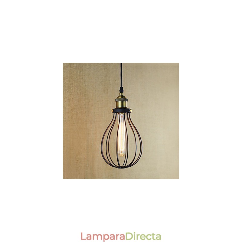 Lámparas colgantes rústicas estilo cabaña vintage retro de metal