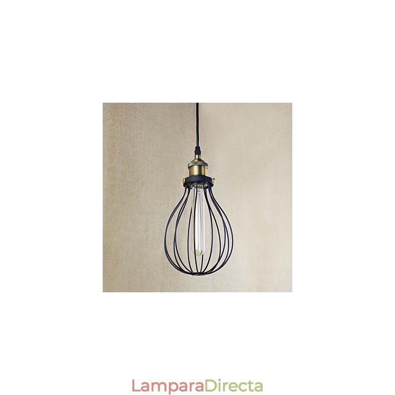 Lámparas colgantes rústicas estilo cabaña vintage retro de metal