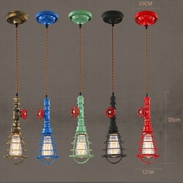 Lámparas colgantes tradicionales clásicas vintage retro de metal