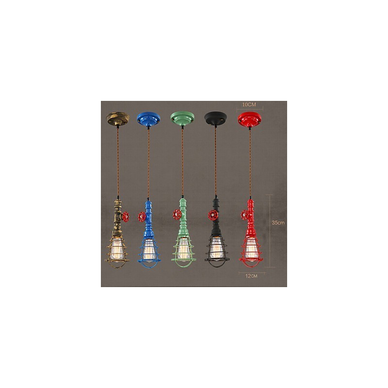 Lámparas colgantes tradicionales clásicas vintage retro de metal