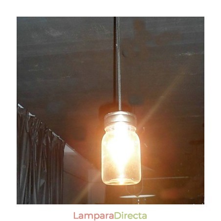 Lámpara colgante minimalista moderna de una luz en forma de botella