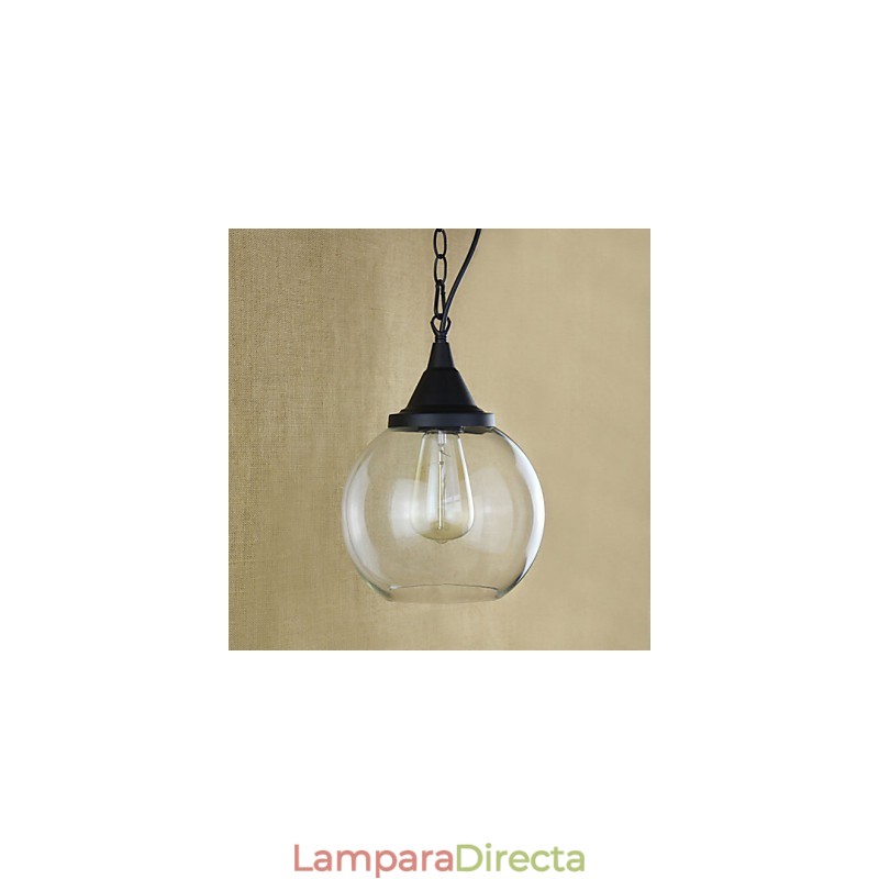 Lámparas colgantes tradicionales clásicas vintage retro campestres garaje metal