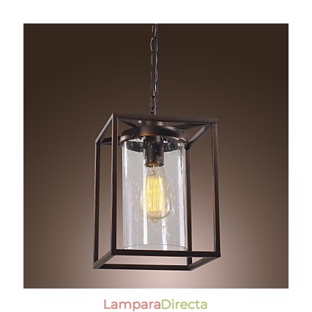 Lámpara colgante galvanizada estilo mini linterna vintage clásica tradicional para comedor Lámpara colgante galvanizada estilo mini linterna vintage clásica tradicional para comedor