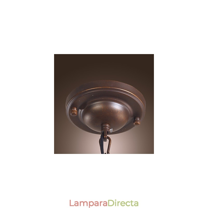 Lámpara colgante galvanizada estilo mini linterna vintage clásica tradicional para comedor