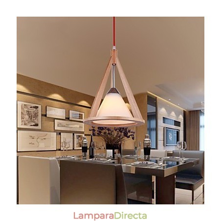 Lámpara de araña de madera de estilo de diseñador Lámpara de araña de estilo contemporáneo elegante Lámpara de araña de madera de estilo de diseñador Lámpara de araña de estilo contemporáneo elegante