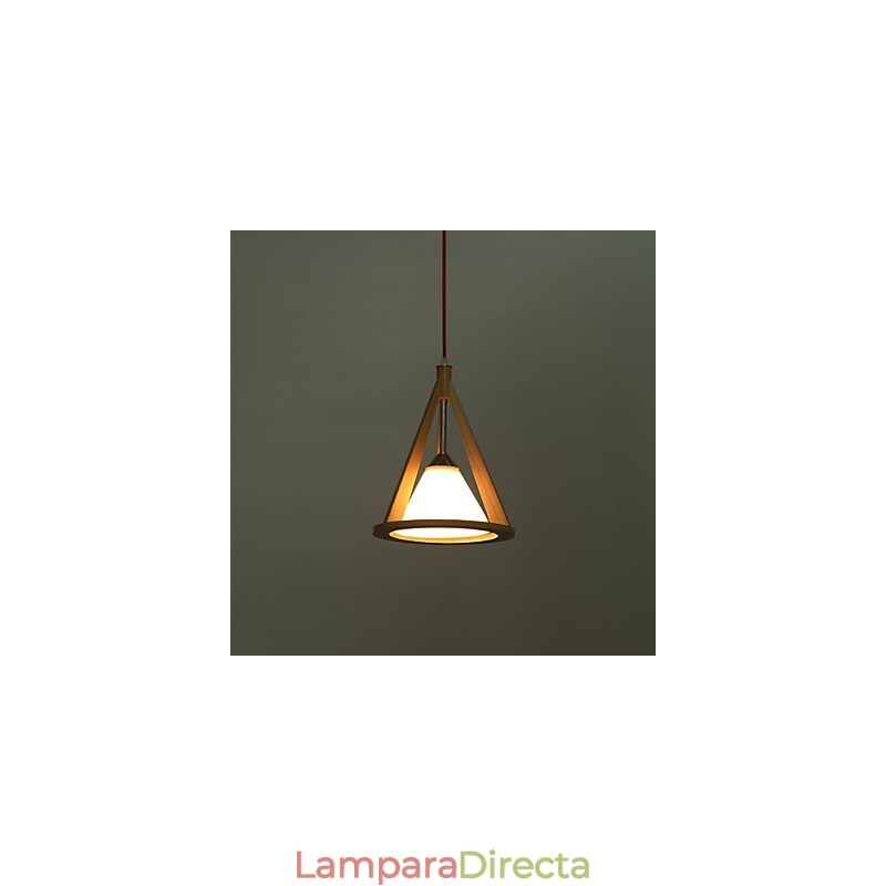Lámpara de araña de madera de estilo de diseñador Lámpara de araña de estilo contemporáneo elegante
