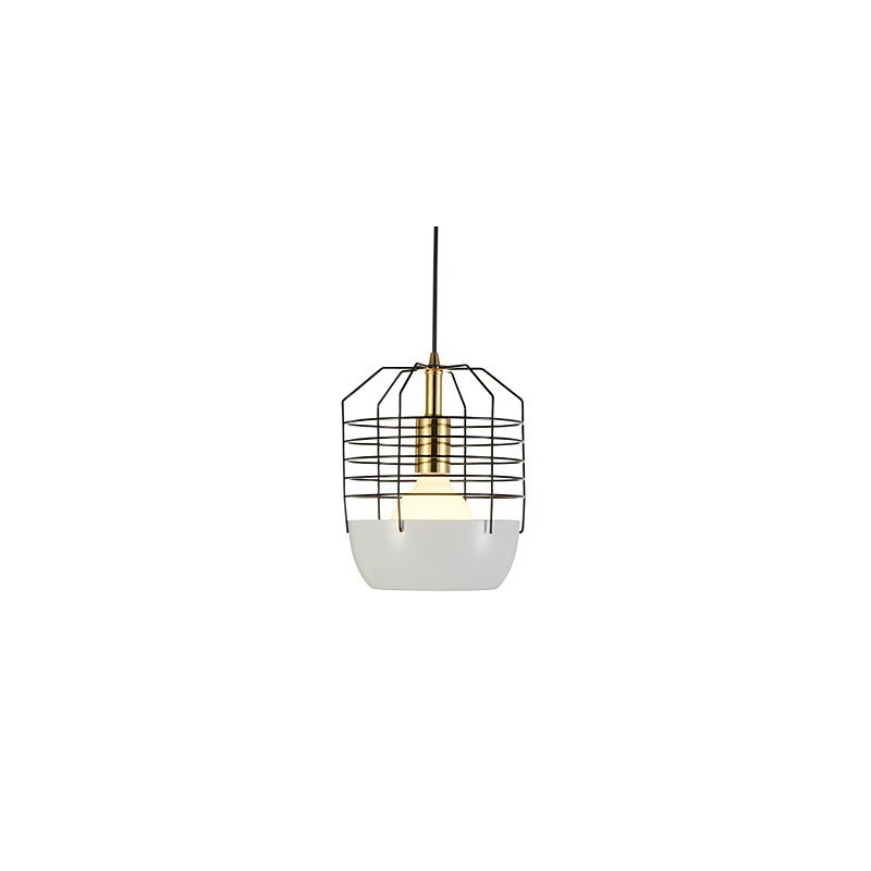 Lámpara colgante mini de telaraña artística, 1 luz, acabado moderno y sencillo, acero al carbono, color negro, blanco, verde y rojo.