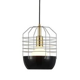 Lámpara colgante mini de telaraña artística, 1 luz, acabado moderno y sencillo, acero al carbono, color negro, blanco, verde y rojo.