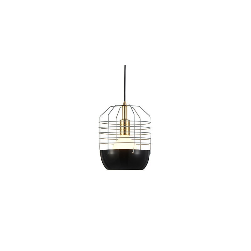 Lámpara colgante mini de telaraña artística, 1 luz, acabado moderno y sencillo, acero al carbono, color negro, blanco, verde y rojo.