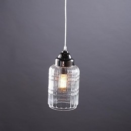 Lámpara colgante de comedor moderna, contemporánea, tradicional, clásica, vintage, estilo campestre, de níquel y vidrio.