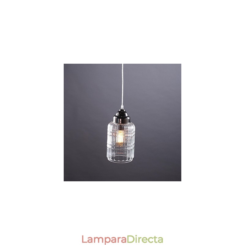 Lámpara colgante de comedor moderna, contemporánea, tradicional, clásica, vintage, estilo campestre, de níquel y vidrio.