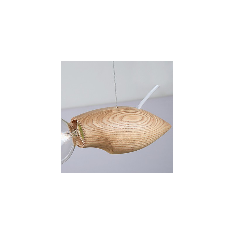 Lámpara colgante de abejas de madera, individualidad artística, creativa, contraída, restaurando antiguas formas de vida.