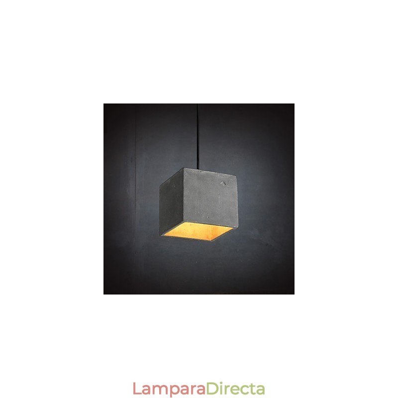Lámpara colgante de cemento retro contemporánea y contraída