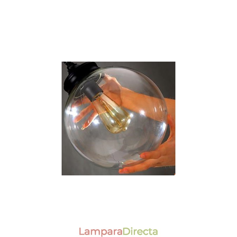 Lámpara de araña de cristal con forma de bola para uso doméstico