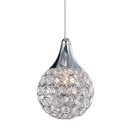 Lámpara colgante G9 de cristal moderna y contemporánea de metal.