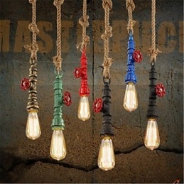 Lámparas colgantes tradicionales clásicas vintage retro de metal
