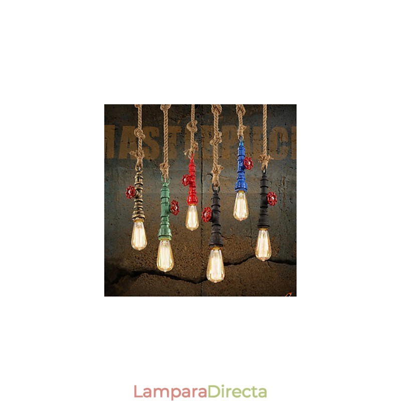 Lámparas colgantes tradicionales clásicas vintage retro de metal