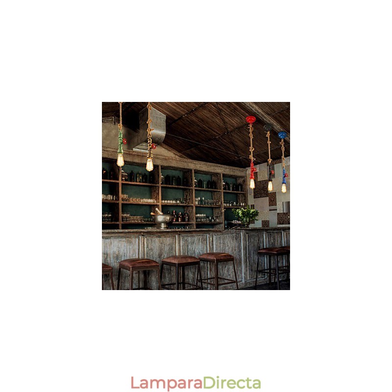 Lámparas colgantes tradicionales clásicas vintage retro de metal