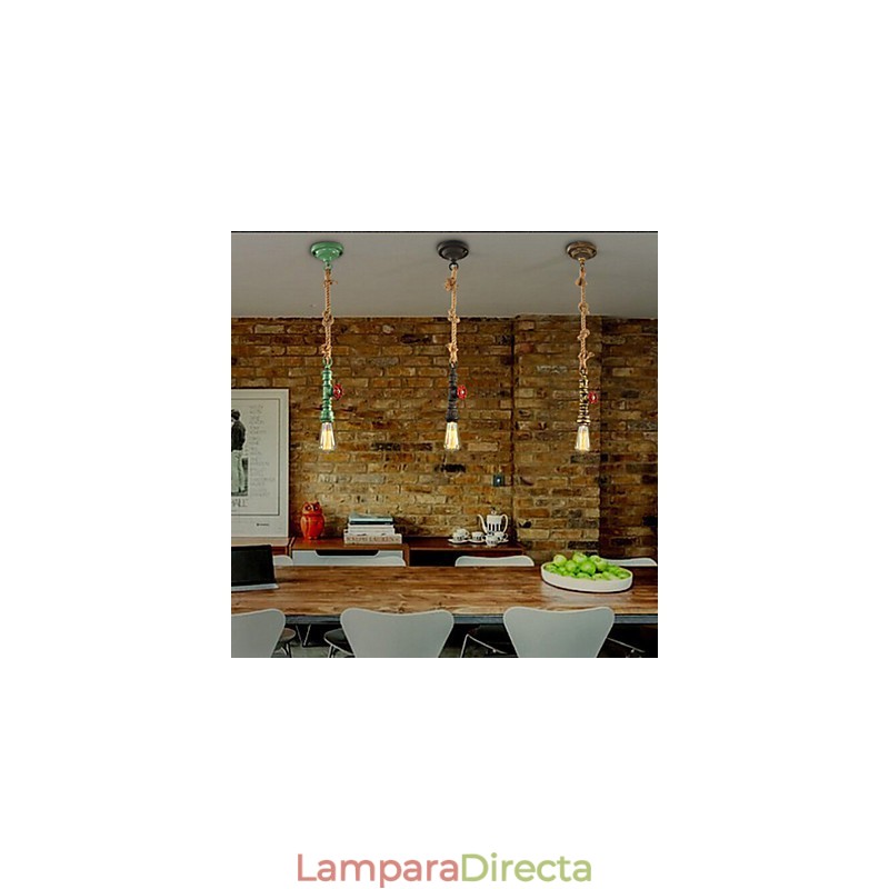 Lámparas colgantes tradicionales clásicas vintage retro de metal