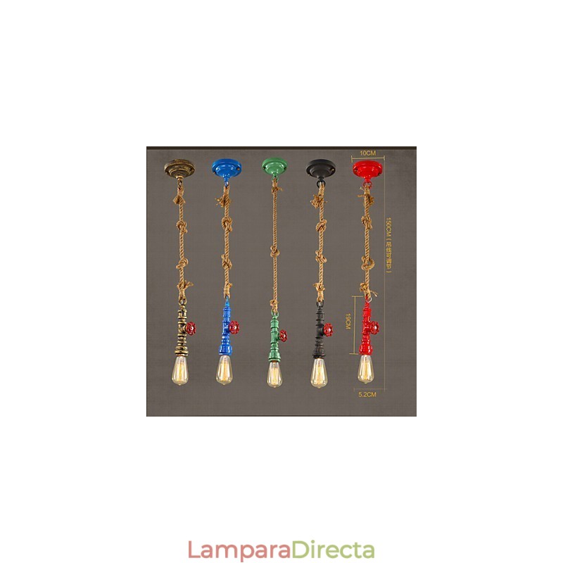 Lámparas colgantes tradicionales clásicas vintage retro de metal